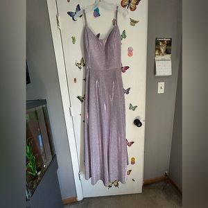 women’s size 20 sparkly purple long prom dress
